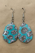 Turquoise Spotted Dangles: Fishhooks