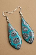 Turquoise Spotted Dangles: Fishhooks