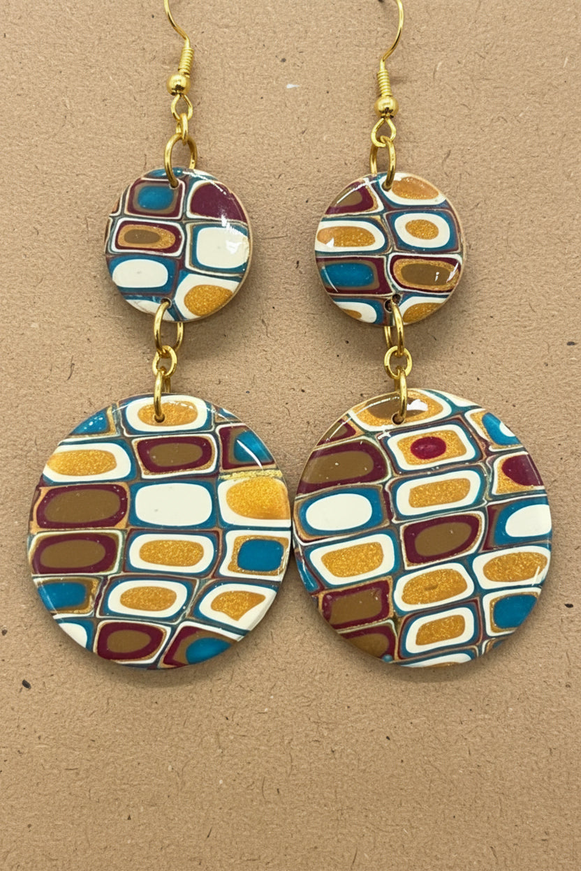 Scrambled Eggs Quilt Pattern Double Circle Dangles: Fishhooks