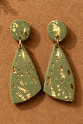 Eucalyptus green with silver butterfly wing dangles: Post