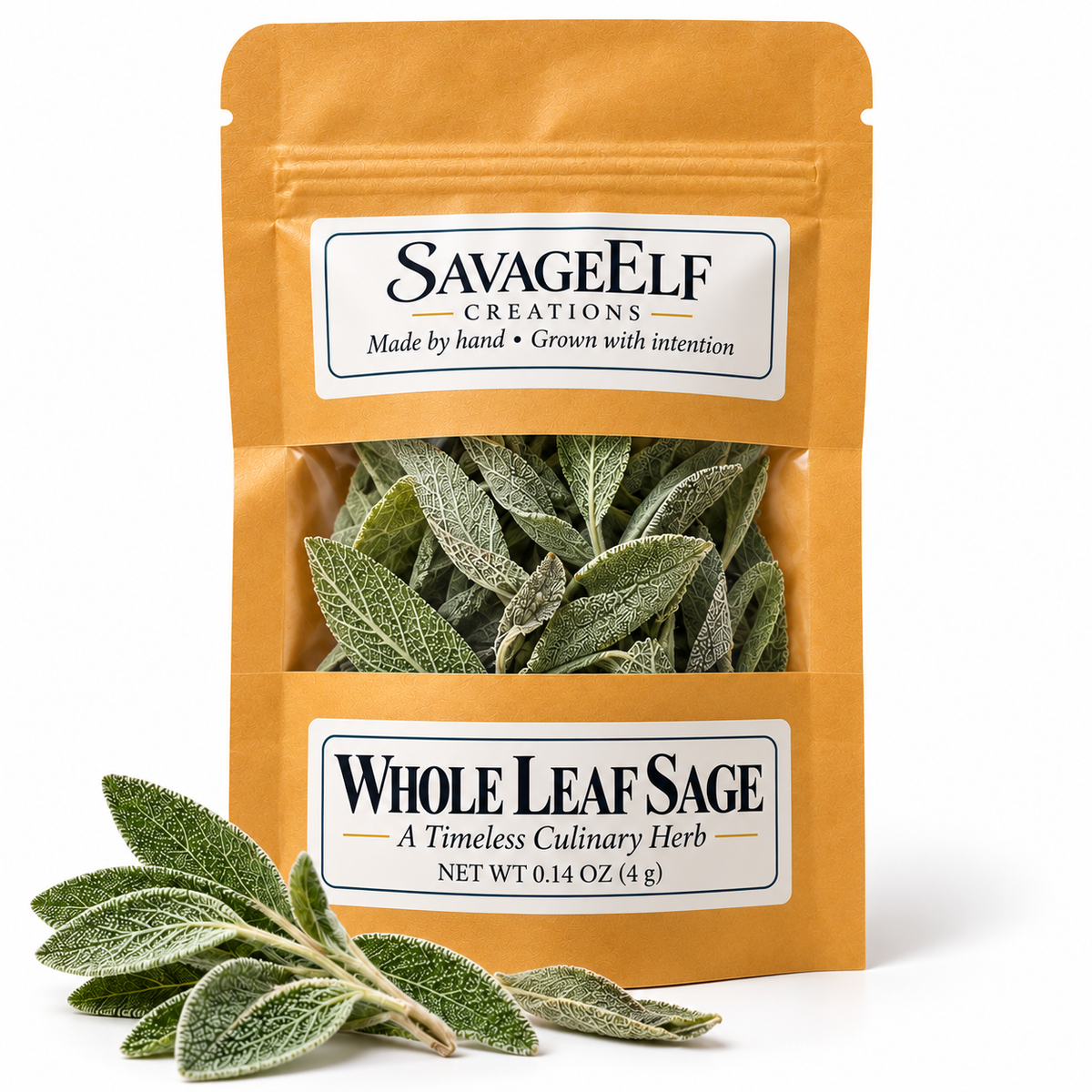 Dried Whole Leaf Sage 4 g